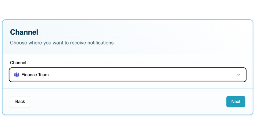Choose Notification Channel